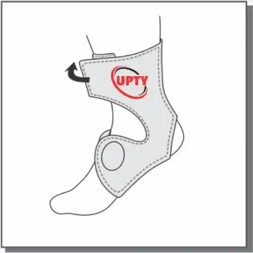 Secure the brace around your ankle